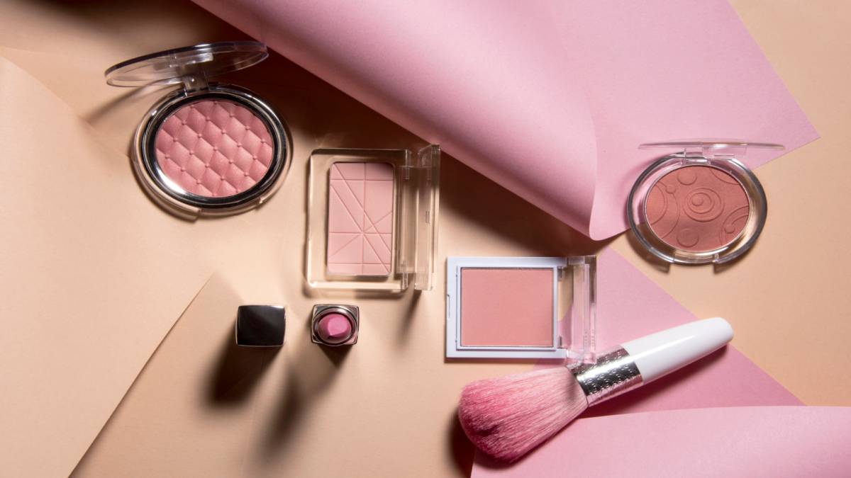 A pink blush is all the makeup you need for beautiful, healthy skin.