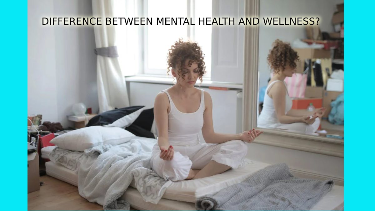 DIFFERENCE BETWEEN MENTAL HEALTH AND WELLNESS?