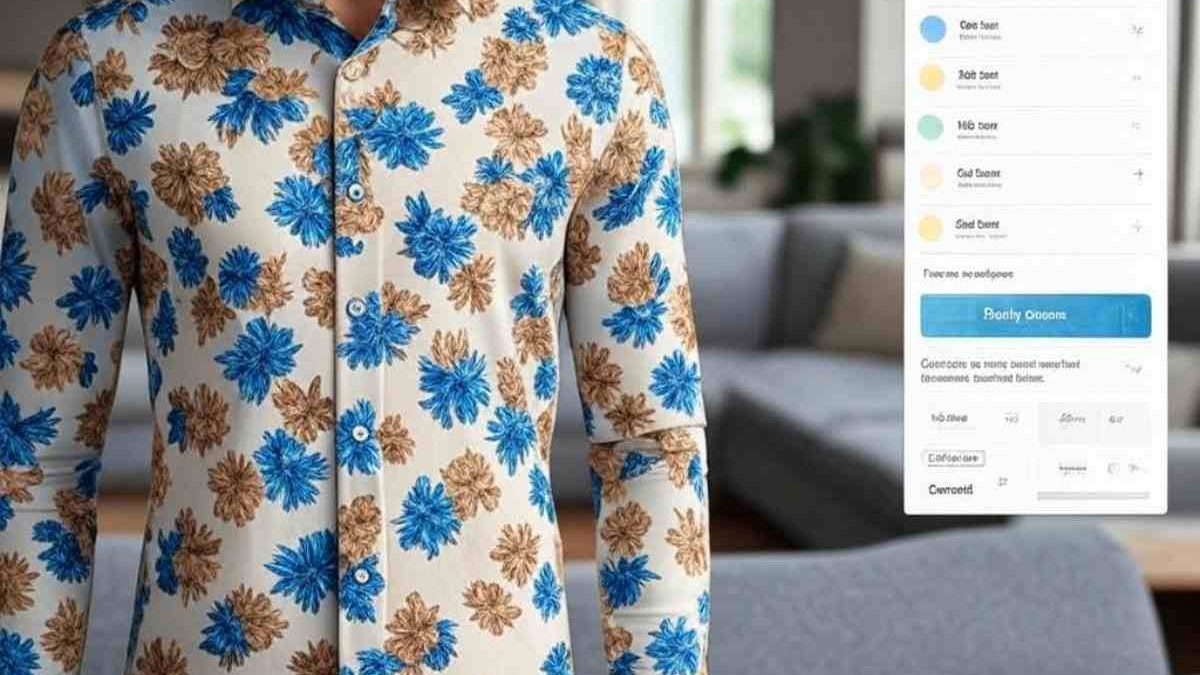 299 Rs Only Flower Style Casual Men Shirt Long Sleeve at TheSparkShop.in